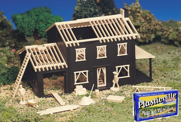 h.o 1/87 plastic ville bachmann casa em construçao